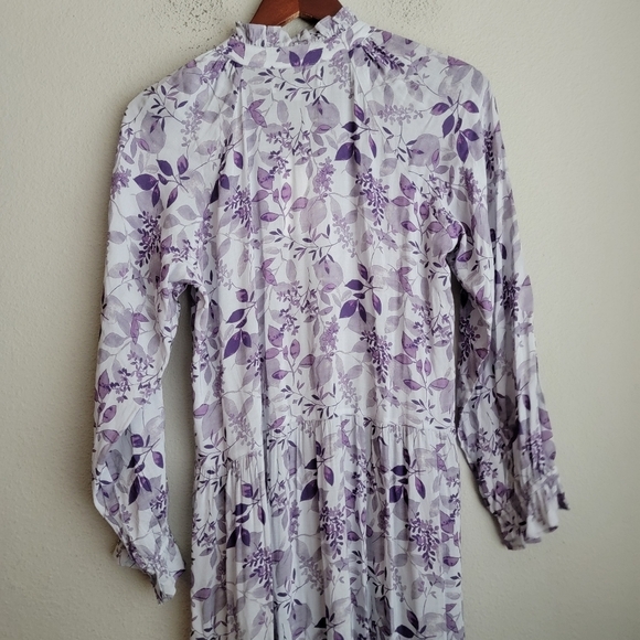 Roma Label Sienna Maxi Dress in Violet Flowers size M NWT - Picture 8 of 10